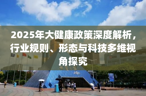 2025年大健康政策深度解析，行業規則、形態與科技多維視角探究